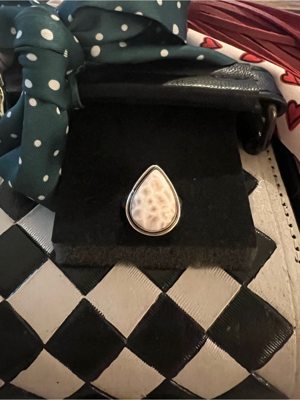 Elegant Teardrop Sterling Ring